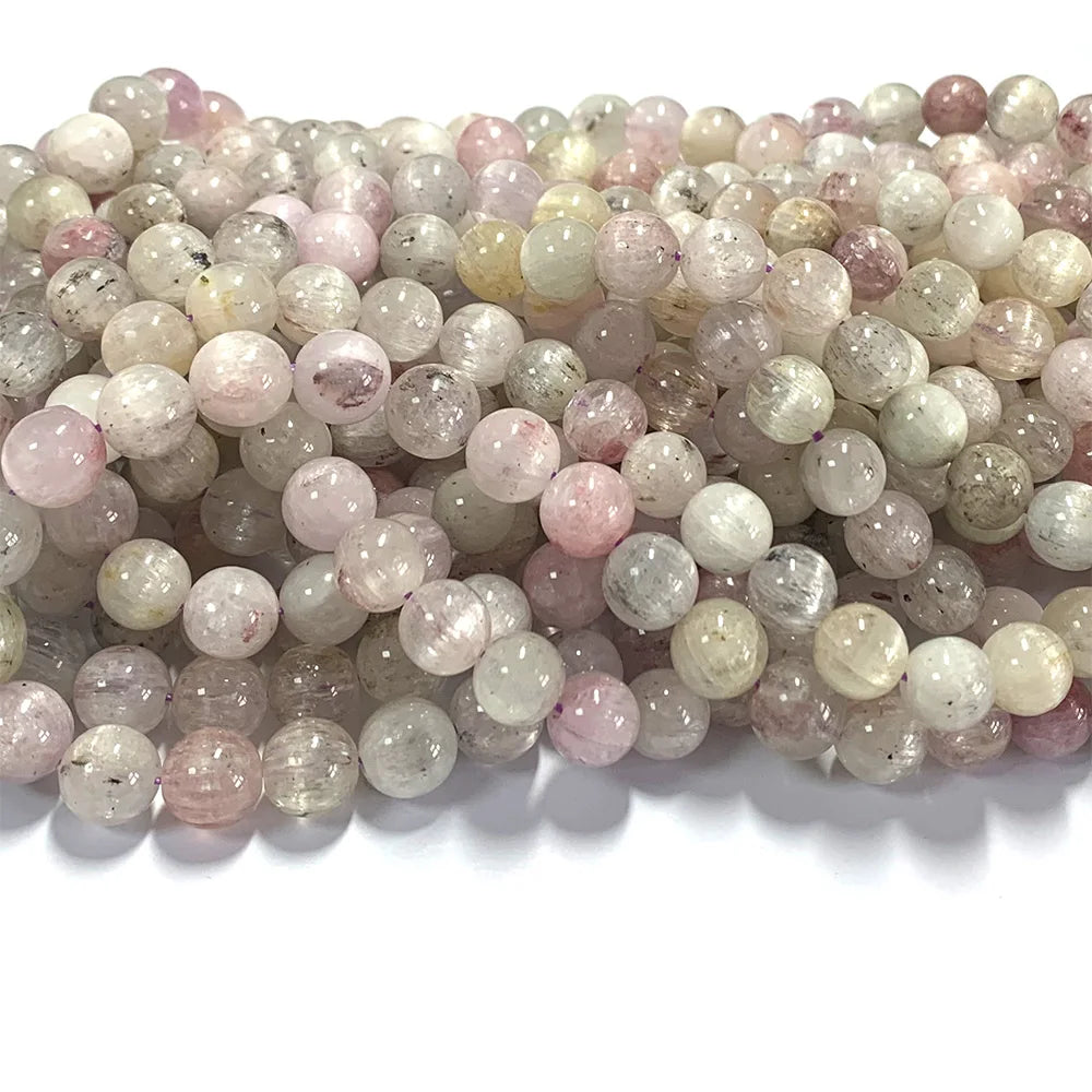Natural Cats Eye Kunzite Spodumene Bead Strand