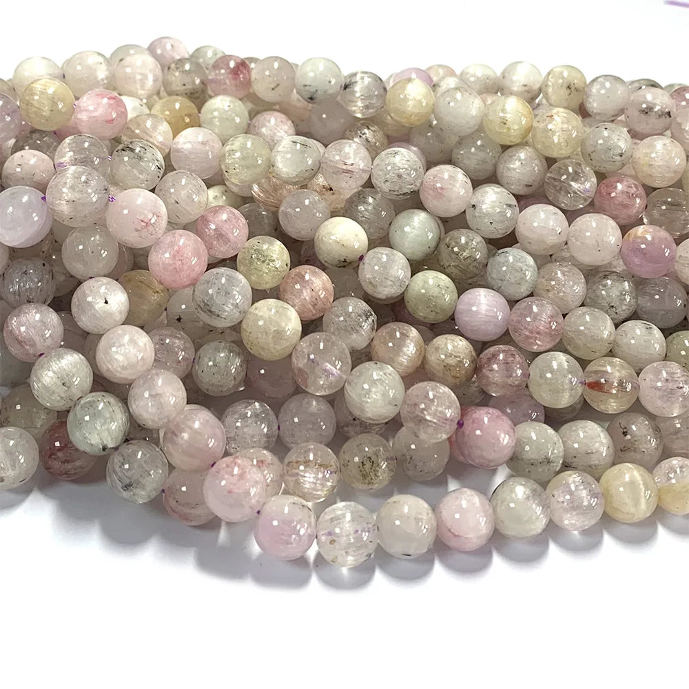 Natural Cats Eye Kunzite Spodumene Bead Strand