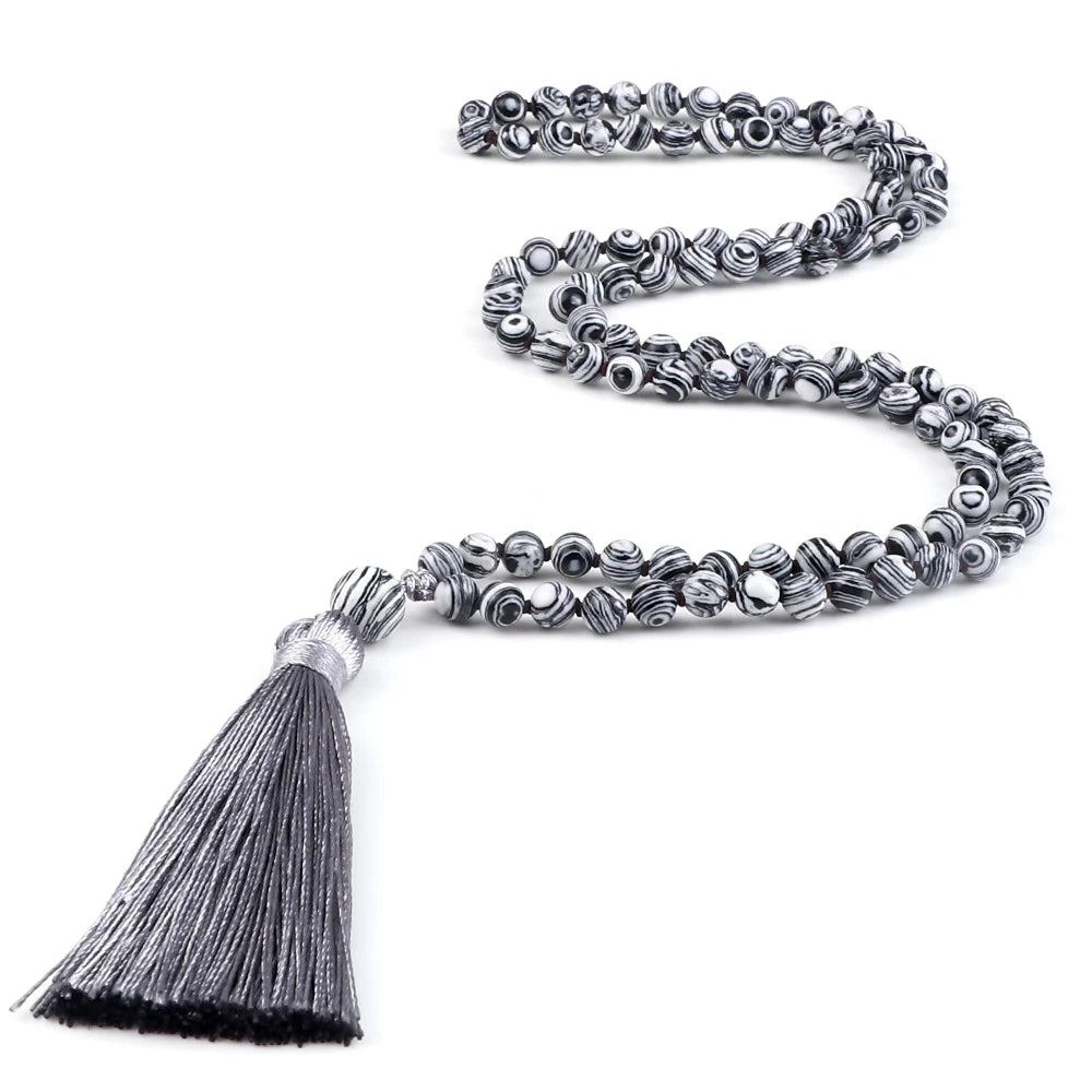 Mala 108 Stone Bead Necklace