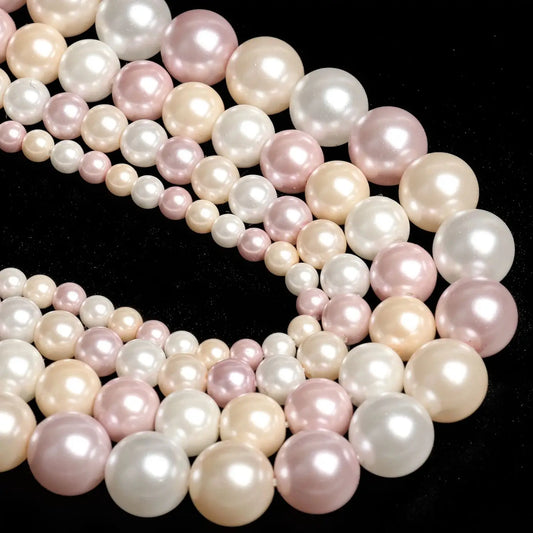 4-10mm Imitation Pearl Glass Beads