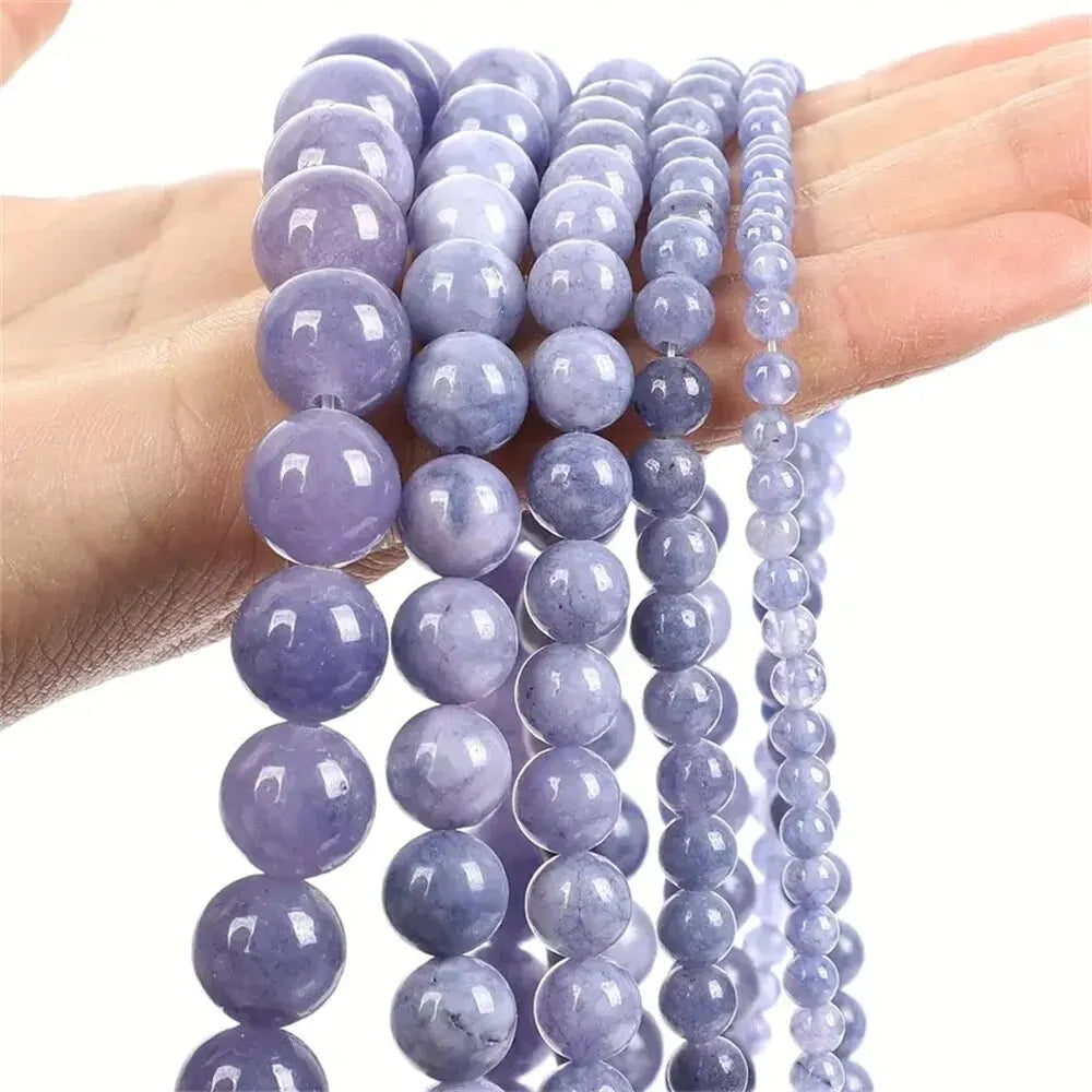 Enhanced Purple Angelite Bead Strand (6/8/10mm)