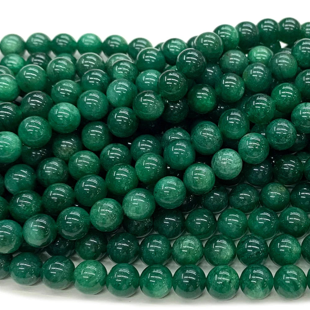 Natural Green Chlorite Euchlorite Bead Strand