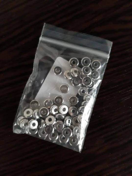 50pcs Stainless Steel Spacer Beads
