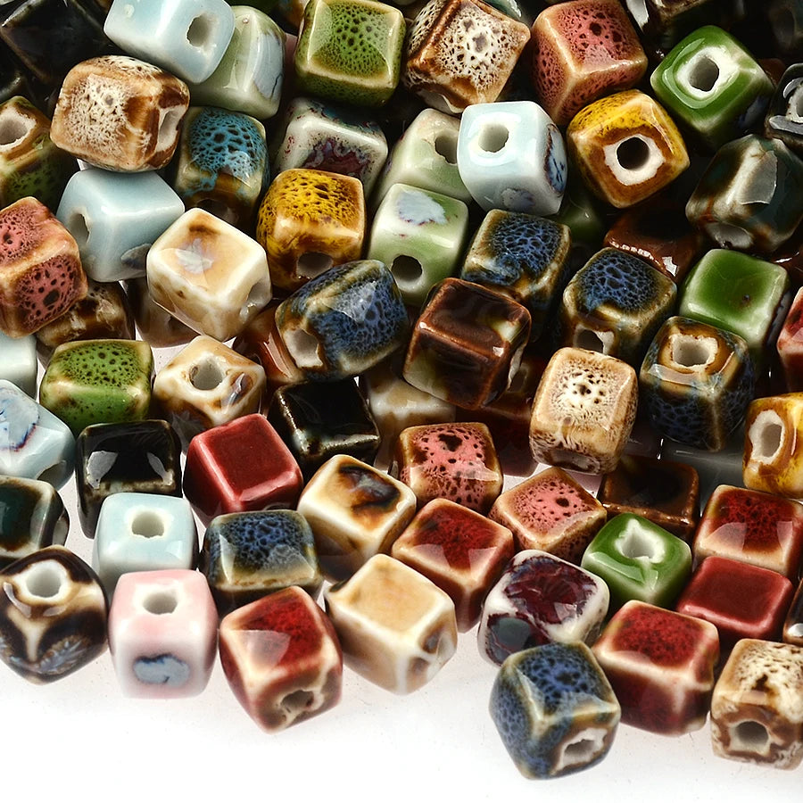 20pcs Square Ceramic Spacer Beads