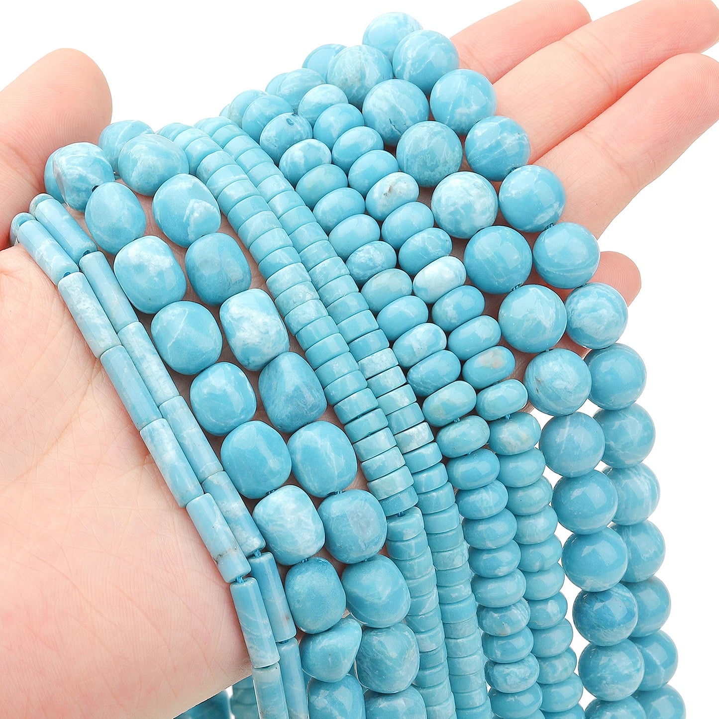 AAA Natural Larimar Bead Strand