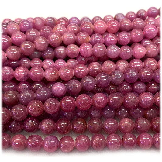 HQ AAA Natural Red Ruby Gemstone Grade Bead Strand