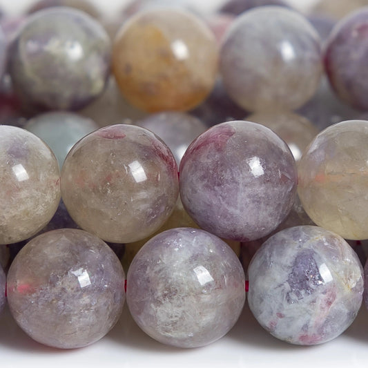 HQ Natural Plum Tourmaline Bead Strand
