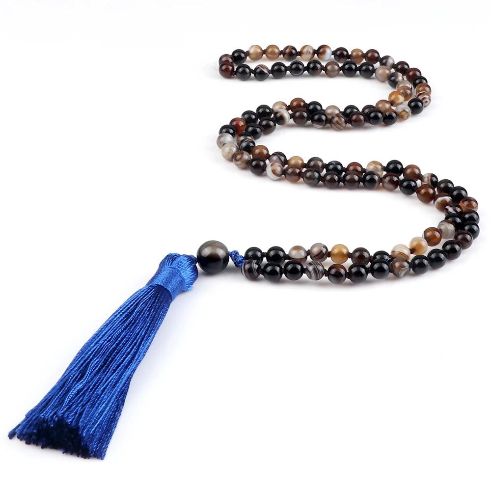 Mala 108 Stone Bead Necklace