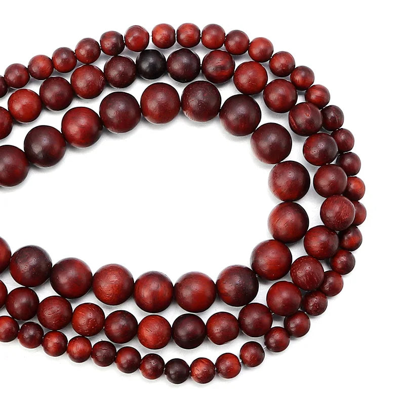 Natural Burma Rosewood Bead Strand (6/8/10mm)