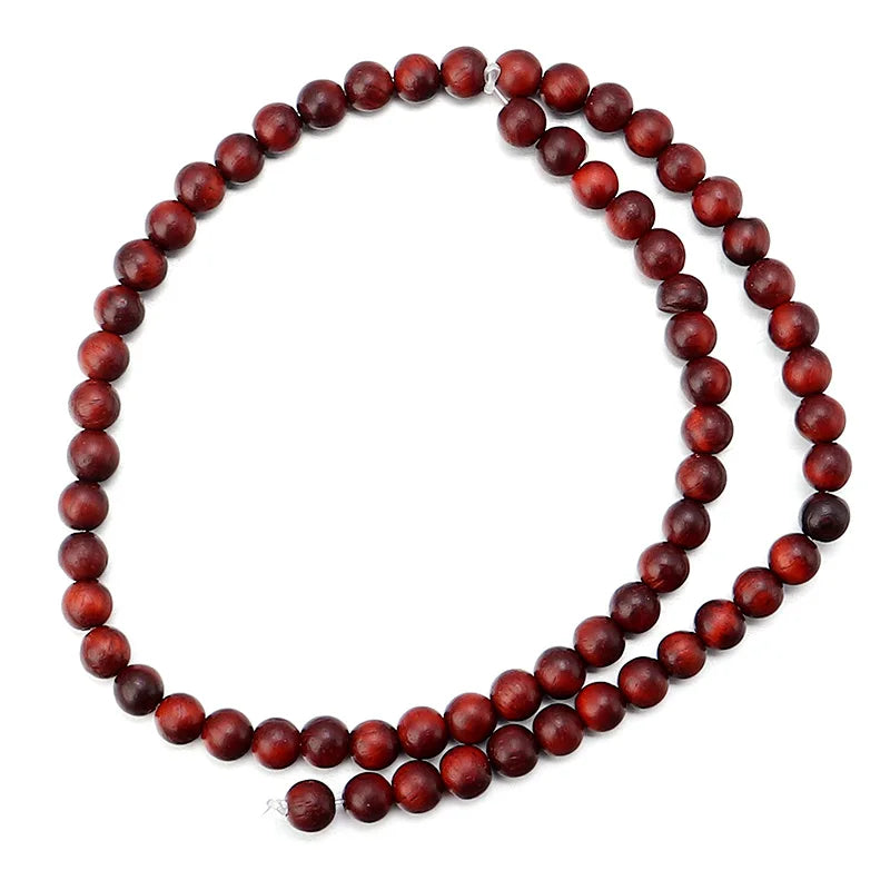 Natural Burma Rosewood Bead Strand (6/8/10mm)