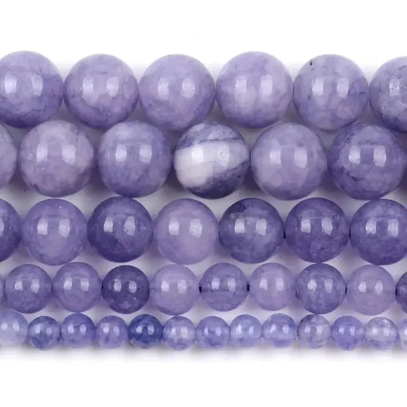 Enhanced Purple Angelite Bead Strand (6/8/10mm)