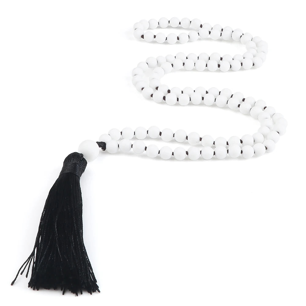 Mala 108 Stone Bead Necklace