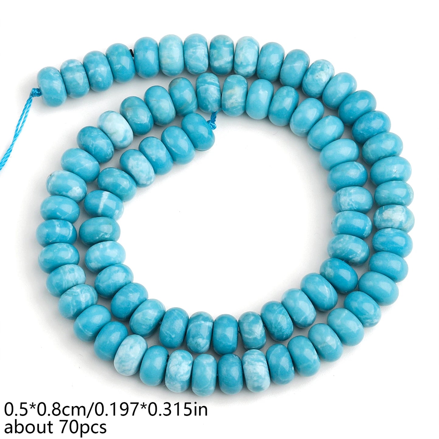 AAA Natural Larimar Bead Strand
