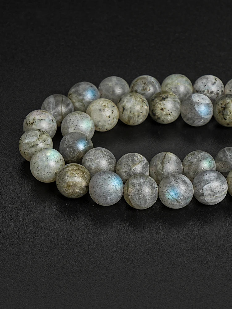 HQ Matte Polish Natural Labradorite Bead Strand (8mm)