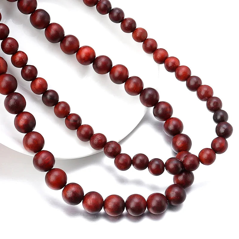 Natural Burma Rosewood Bead Strand (6/8/10mm)