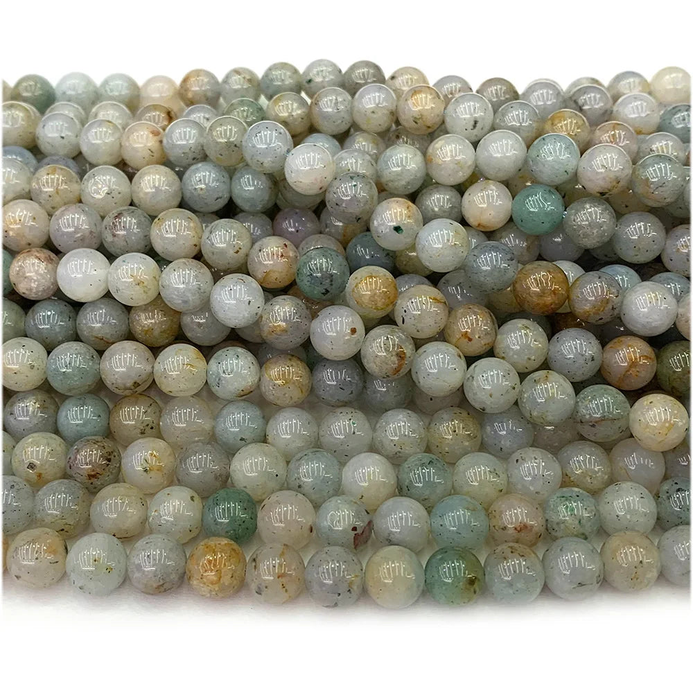 HQ Natural Blue Lepidolite Opal Bead Strand