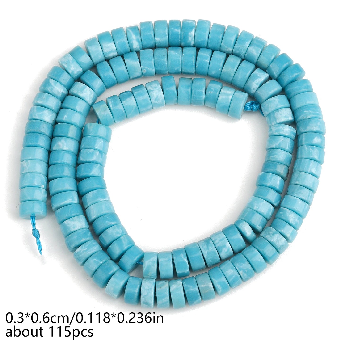 AAA Natural Larimar Bead Strand