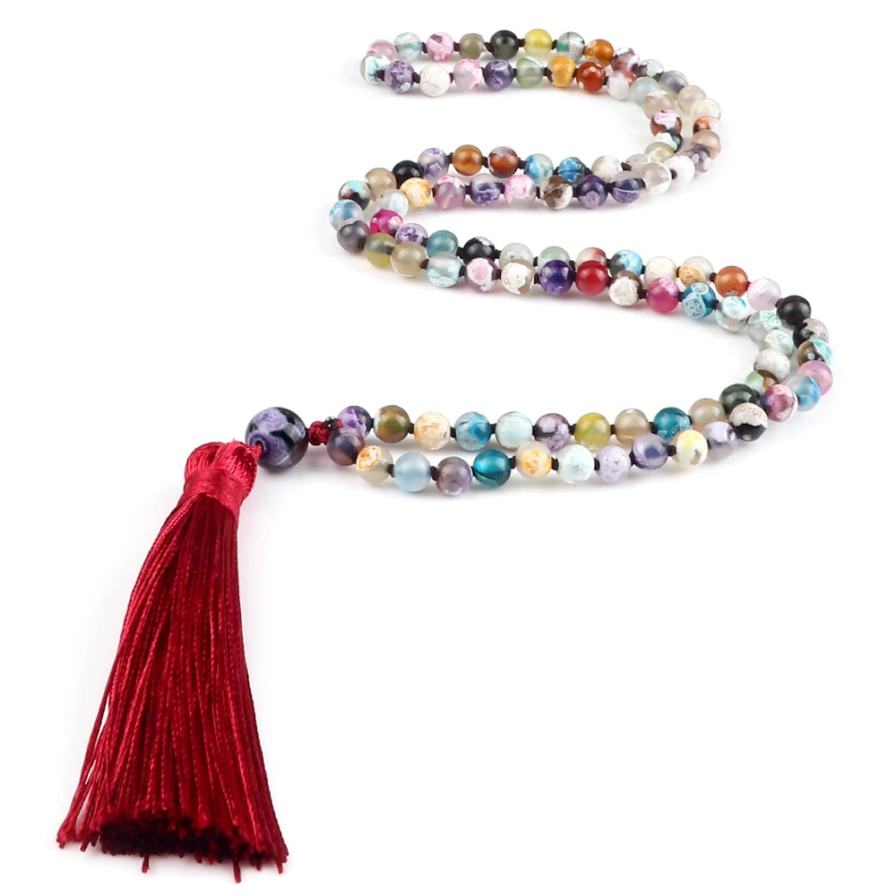 Mala 108 Stone Bead Necklace