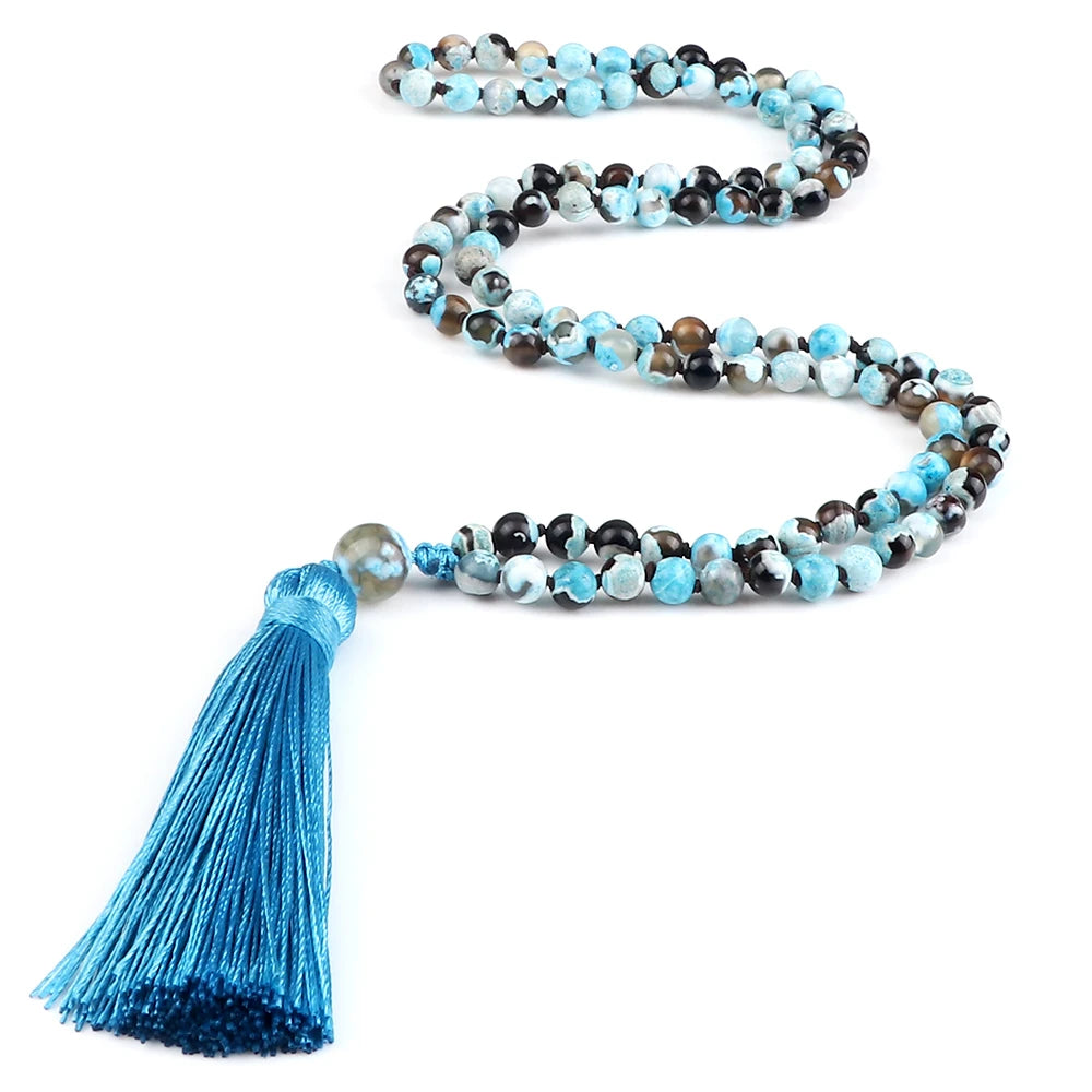 Mala 108 Stone Bead Necklace