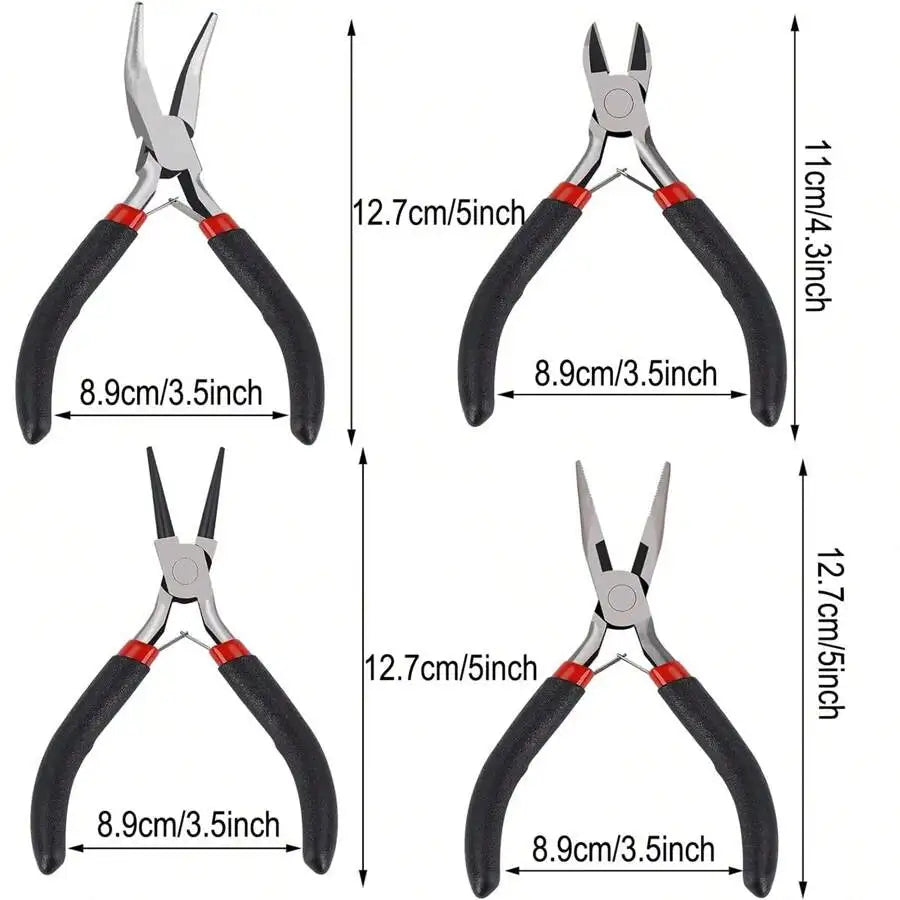 4 Pack Jewelry Pliers Kit