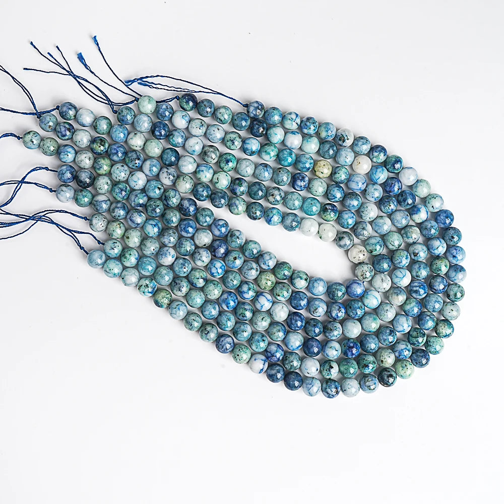 Natural Blue Chrysocolla Bead Strand (8/10mm)
