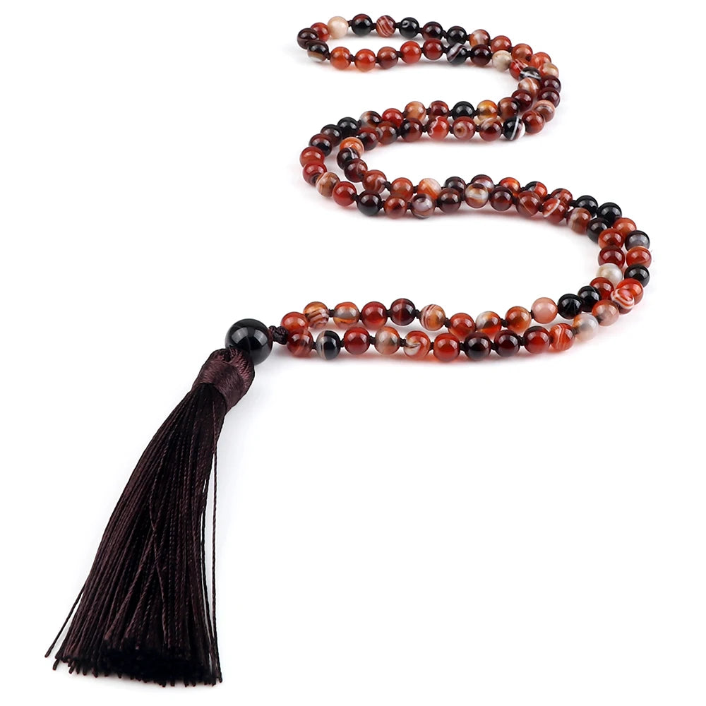 Mala 108 Stone Bead Necklace