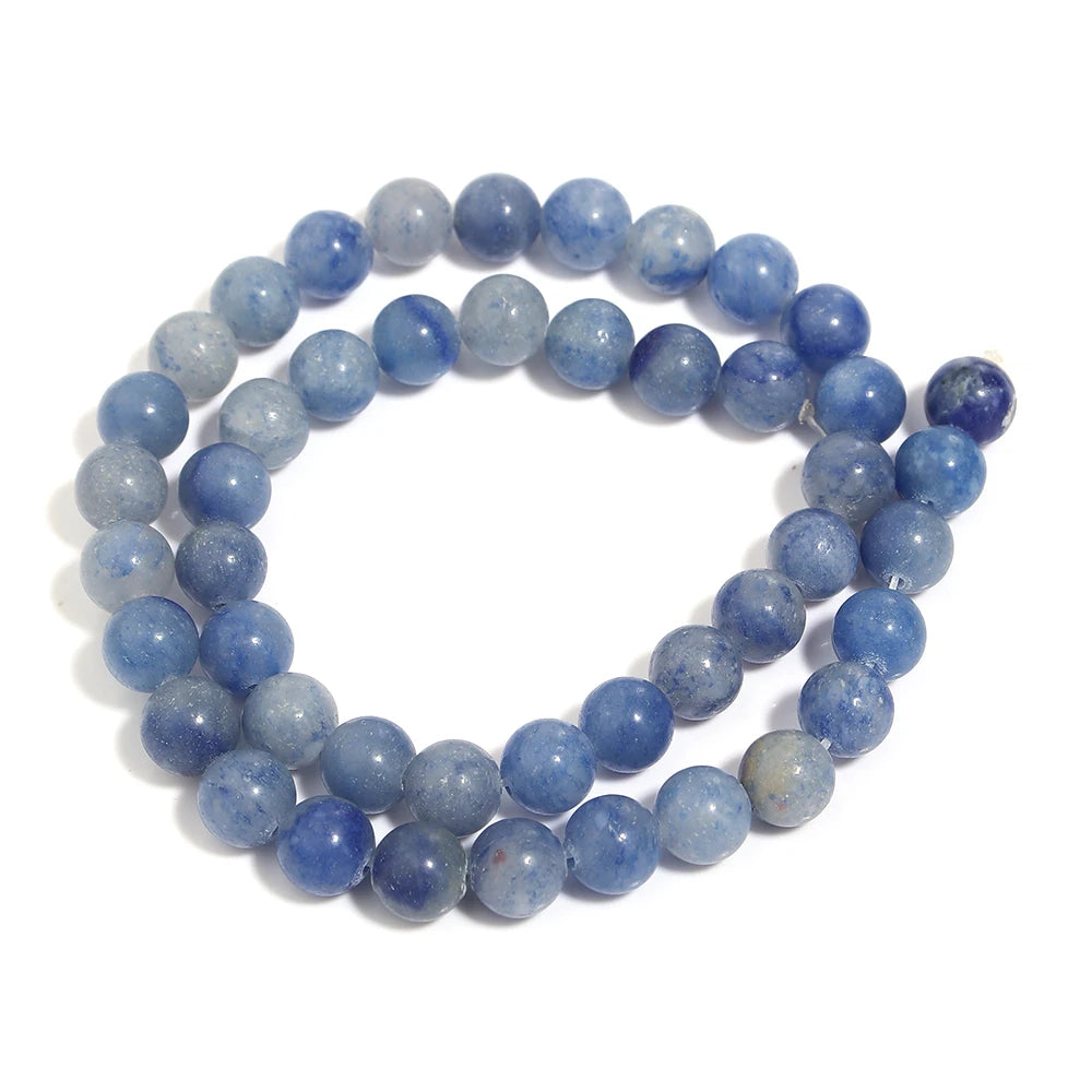 Natural Blue Aventurine Bead Strand