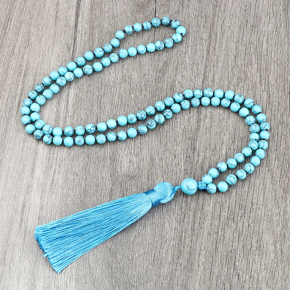 Mala 108 Stone Bead Necklace