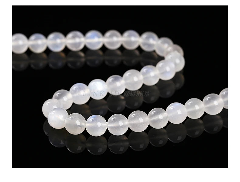 5A Quality Natural Blue Moonstone Beads