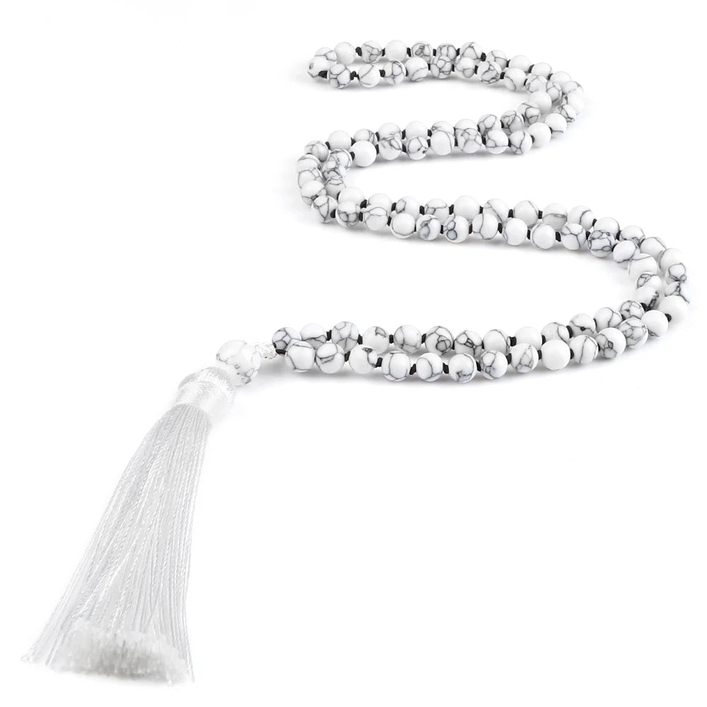 Mala 108 Stone Bead Necklace
