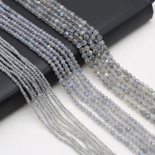 HQ Light Labradorite Faceted Micro-Bead Strand