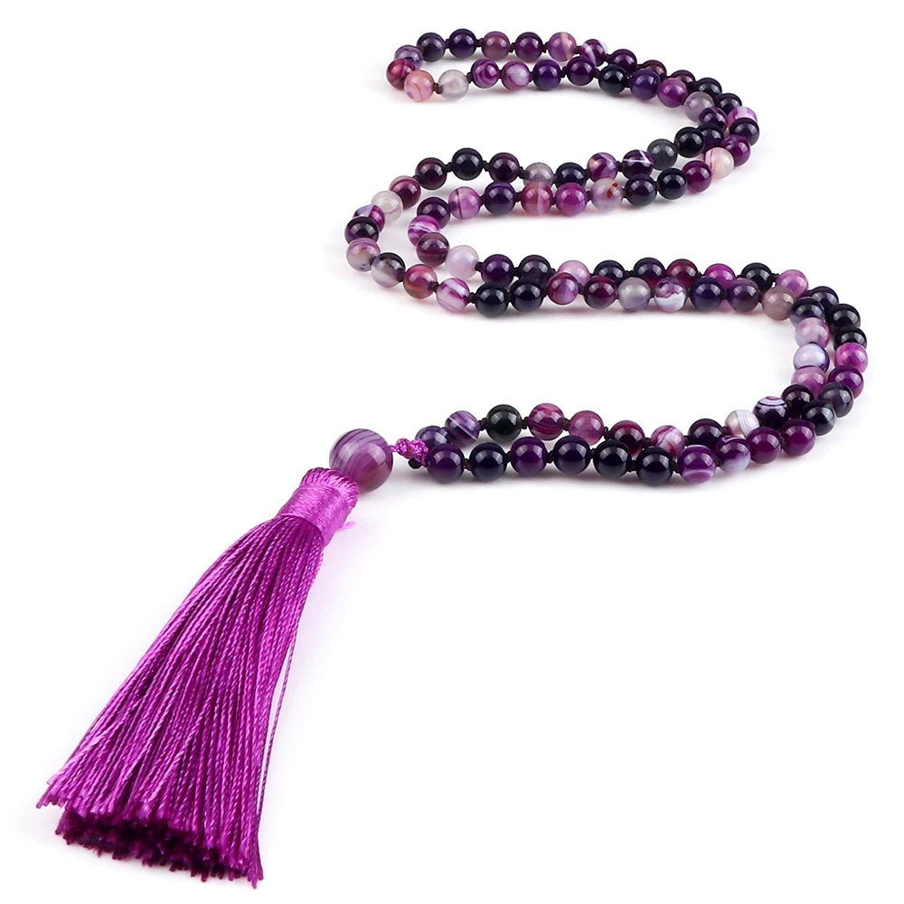 Mala 108 Stone Bead Necklace