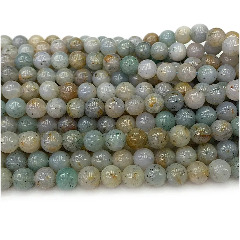 HQ Natural Blue Lepidolite Opal Bead Strand