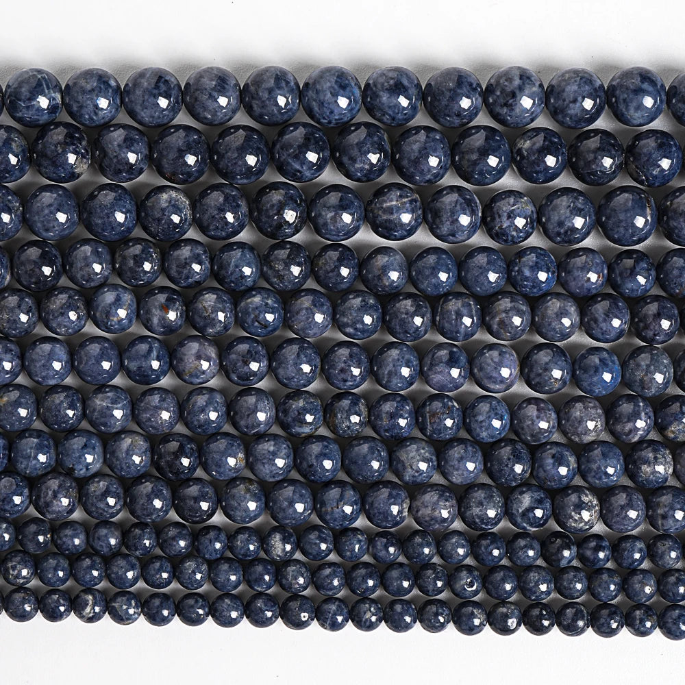 HQ AAA Blue Sapphire High Polish Bead Strand (5-6mm)