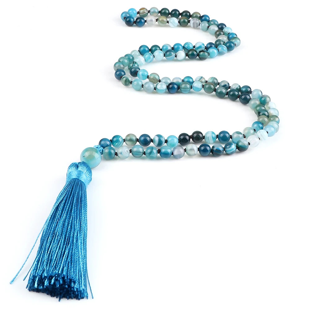 Mala 108 Stone Bead Necklace