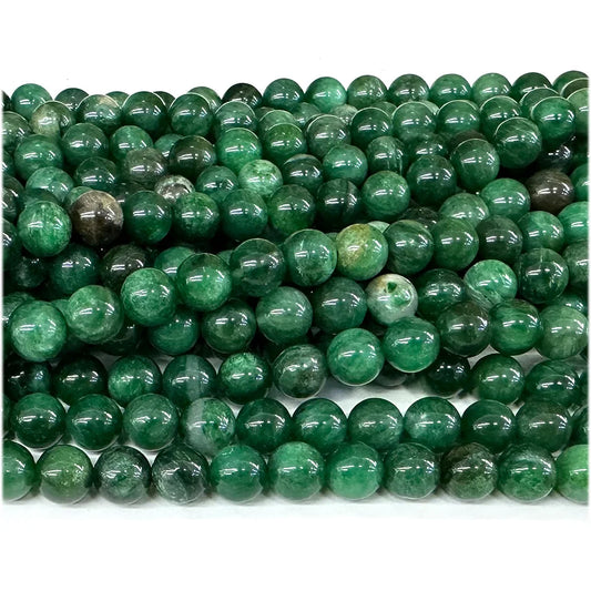 Green Chlorite Euchlorite Fuchsite Round Bead Strand