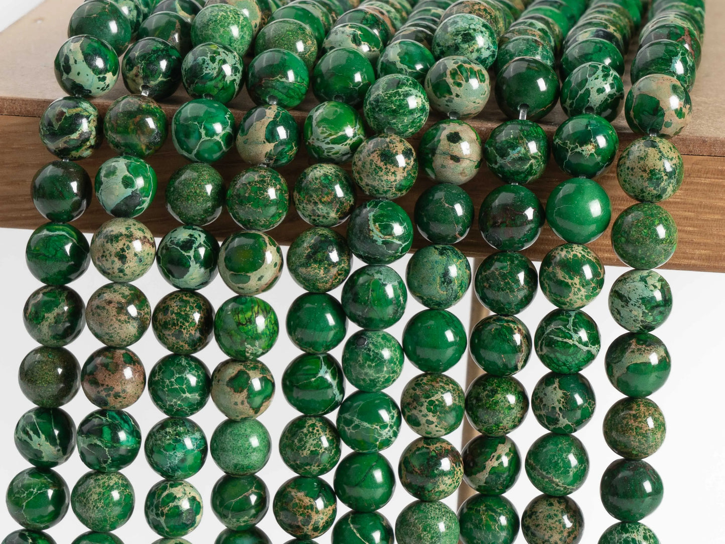HQ Deep Green Sea Sediment Imperial Jasper (4/6/8/10/12mm)