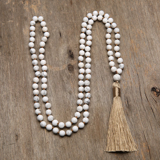 6mm Natural 108 Stone Mala Necklace