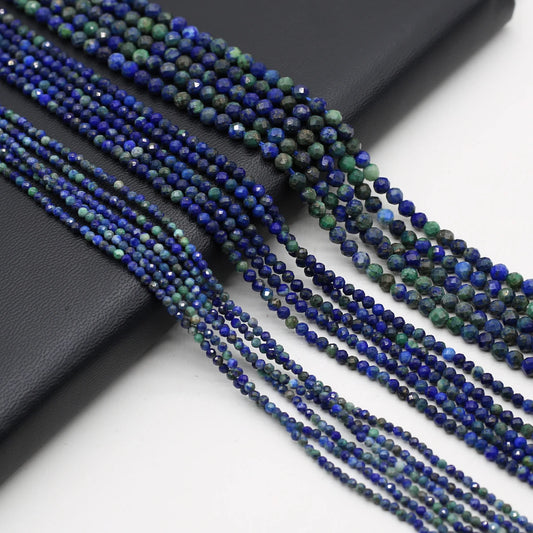 Natural Faceted Lapis Lazuli Bead Strand