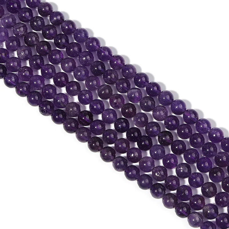 HQ Natural Amethyst Bead Strand (6/8/10mm)