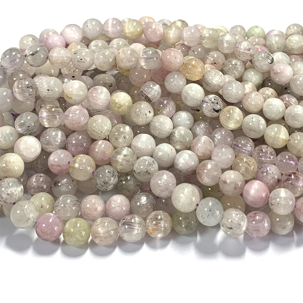 Natural Cats Eye Kunzite Spodumene Bead Strand