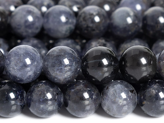 HQ Natural Blue Lolite Bead Strand (6mm)