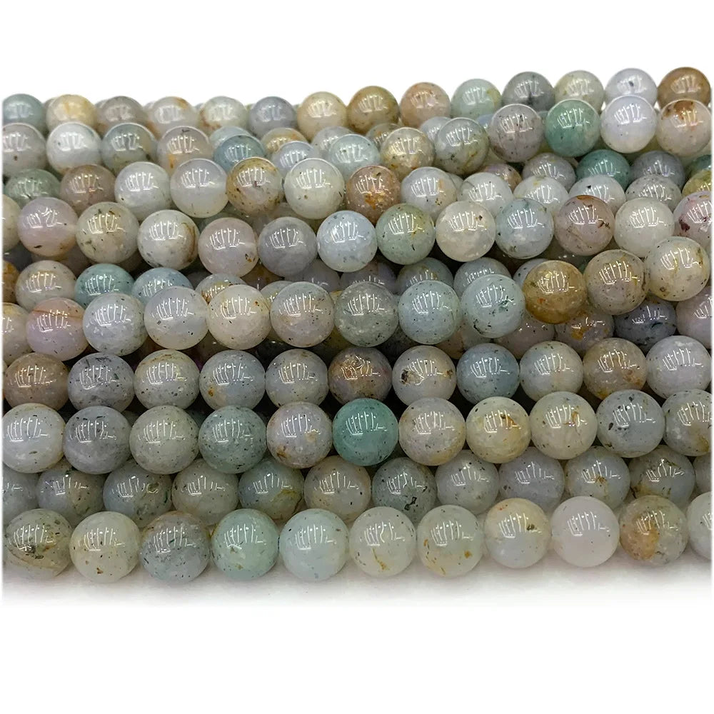 HQ Natural Blue Lepidolite Opal Bead Strand