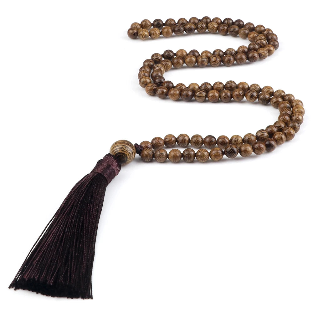 Mala 108 Stone Bead Necklace