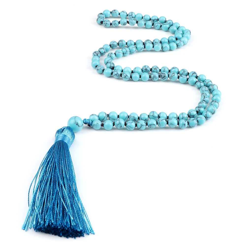 Mala 108 Stone Bead Necklace