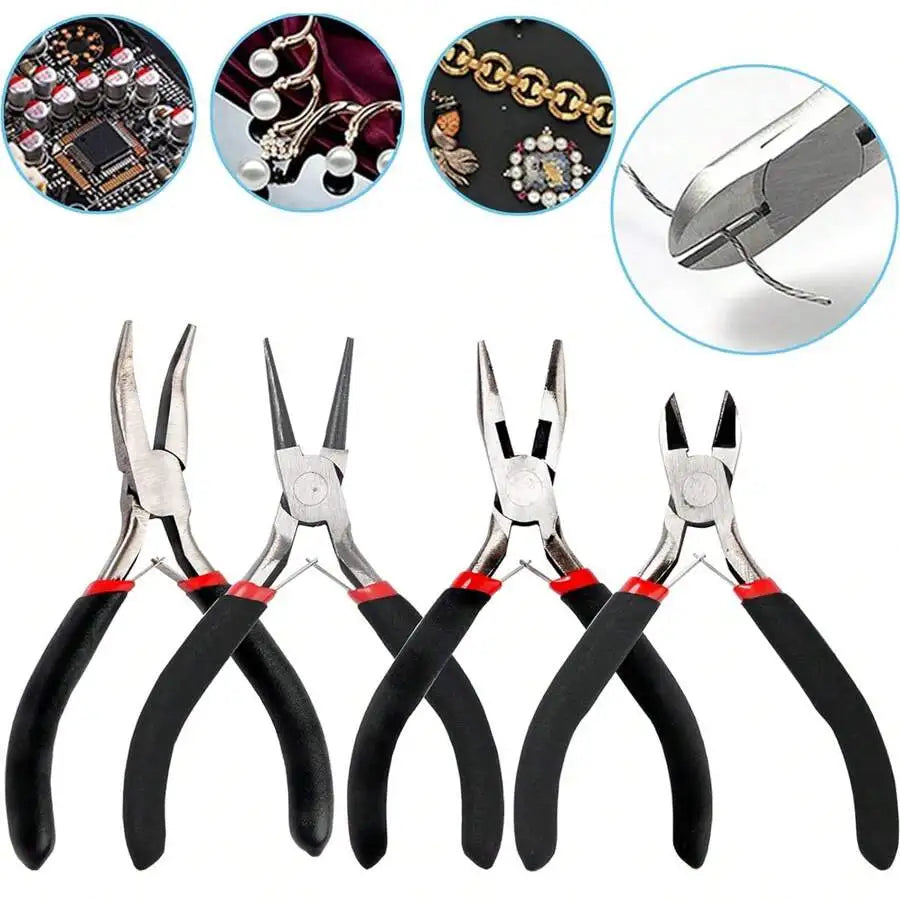 4 Pack Jewelry Pliers Kit