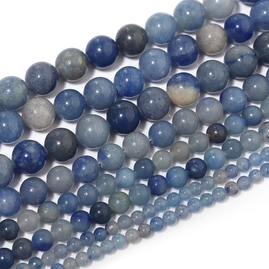 Natural Blue Aventurine Bead Strand