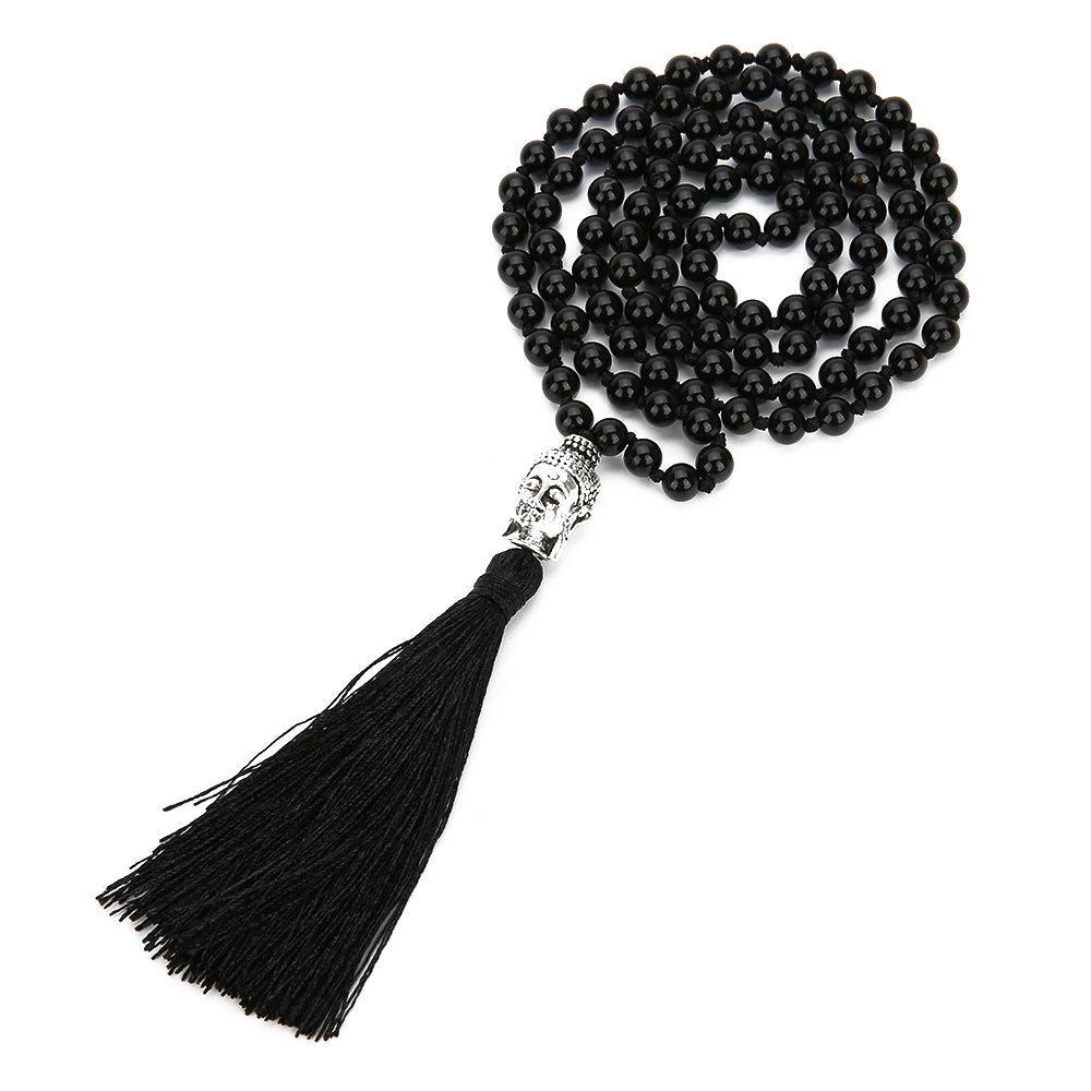6mm Natural 108 Stone Mala Necklace