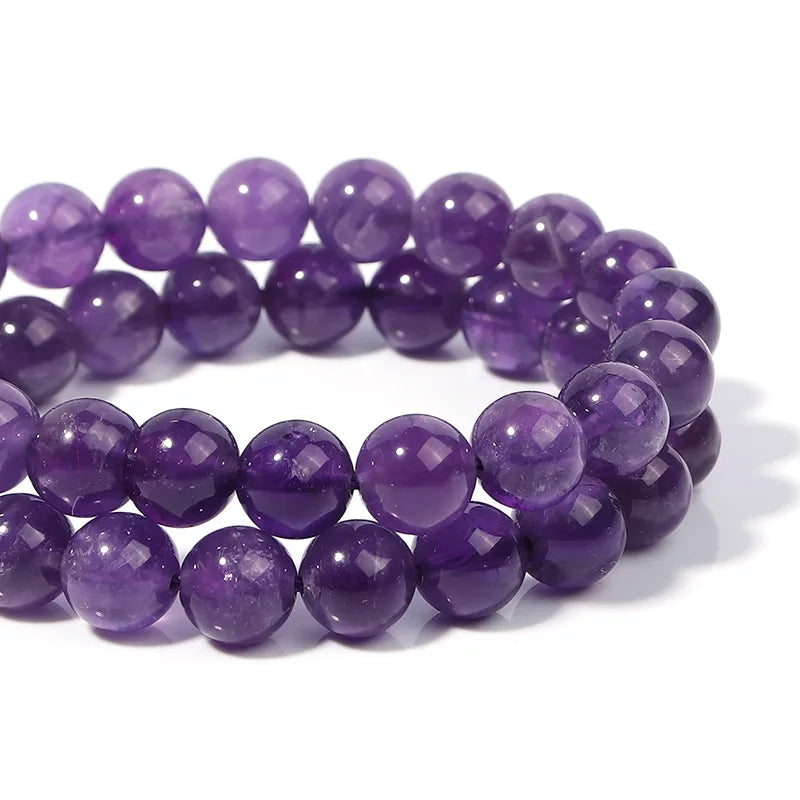 HQ Natural Amethyst Bead Strand (6/8/10mm)