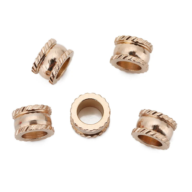 20pcs 8mm Stainless Steel Spacer Beads